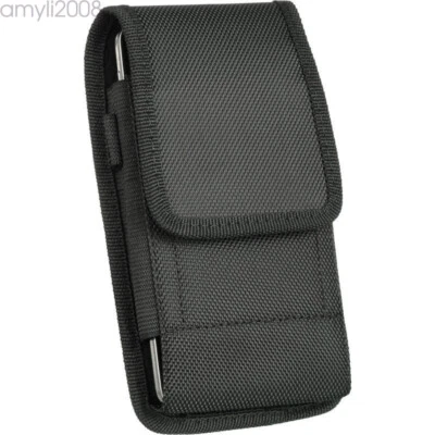Vertical Cell Phone Holster Belt Clip Pouch Case Cover For iPhone 12/ 13 Pro Max - Image 1 of 4
