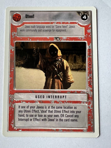 Star Wars CCG Premiere Unlimited LS Utinni! FS Eligible Dollar Rare