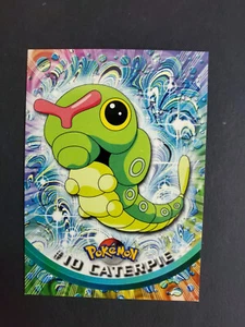 1999 Topps Pokemon TV Animation Edition Series 1 Caterpie #10 Blue 1st - Bild 1 von 2