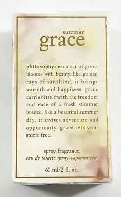 Philosophy SUMMER GRACE туалетная вода 2 унц/60 мл запечатанный в коробке - Изображение 1 из 4