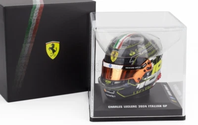 MODELLINO CASCO F1 HELMET 1:5 LOOKSMART FERRARI LECLERC #16 WINNER MONZA GP 2024 - Immagine 1 di 4