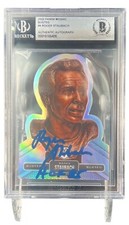 Roger Staubach Signed 2021 Panini Mosaic Busted #4 Card Beckett BAS HOF 85