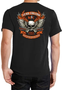 Camiseta Biker Lead Follow MC con estampado posterior - Imagen 1 de 14