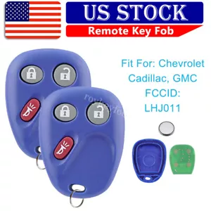2 For 2003 2004 2005 2006 2007 Chevrolet Silverado 1500 2500 3500 Remote Key Fob - Foto 1 di 9
