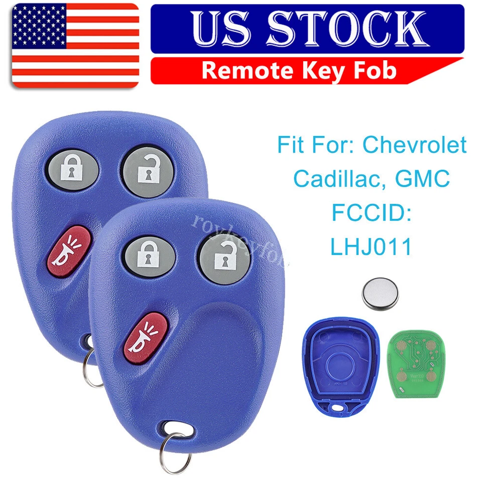 2 Para 2003 2004 2005 2006 2007 Chevrolet Silverado 1500 2500 3500 Mando a distancia Llavero Foto 1 de 4