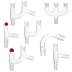 Glass Distillation with Standard Joints Adapter Chemistry Labware Connector - Picture 1 of 22