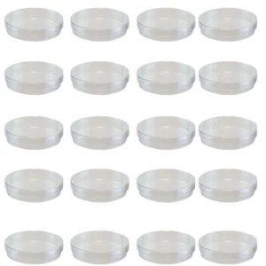 1500-8 Petri Dish Polystyrene 50mm Diameter x 15mm Height. Pack 20. - Picture 1 of 2