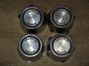 (4) AMERICAN MOTORS 1967-69 AMC MAGNUM 500 WHEEL CENTER CAPS Javelin AMX Rambler - Picture 1 of 8