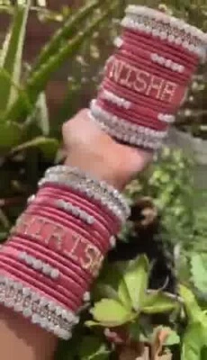 Brazalete Brazalete Brazalete Personalizado Suerte Hecho a Mano Conjunto de Seda Pulseras Foto 1 de 4