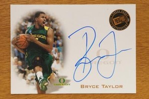 2008 Press Pass Signings Bronze Bryce Taylor PPS-BT Auto Oregon Basketball Card