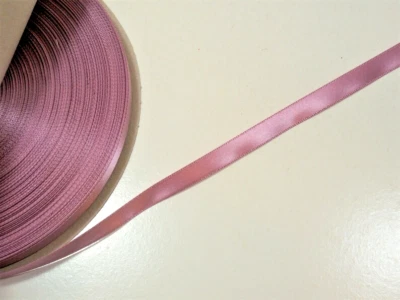 Misty Mauve Pink Single-Face Satin Ribbon 3/8 inch wide x 10 yards Polyester B54 - Image 1 of 4