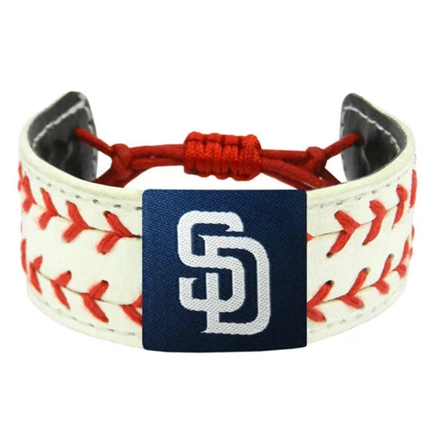 San Diego Padres Two Seamer Baseball Bracelet [NEW] MLB Jewelry Wrist Cover