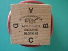 Circular Designs Cube Rubber Stamp (4)Image STAMPERS ANONYMOUS Creative Block #2
