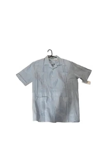 100% LINEN CLASSIC GUAYABERA SHIRT - SHORT SLEEVE - Picture 1 of 9