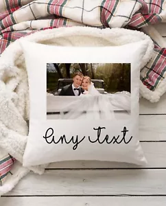 Personalised Printed Photo Cushion Cover, Any Photo Any Text, - Picture 1 of 3