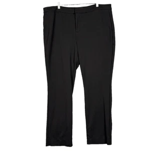 NYDJ Pants Womens 22W Black Lift Tuck Tech Straight Leg Slimming Panel Stretch - Picture 1 of 17