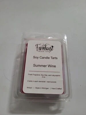 Hand made Soy Candle Tart -Summer Wine  - Image 1 of 3