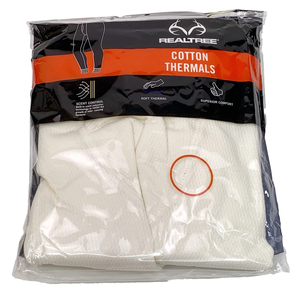 Realtree Men's Heavyweight Cotton Thermal Bottom SIZE Large Base Layer NEW - Image 1 of 4
