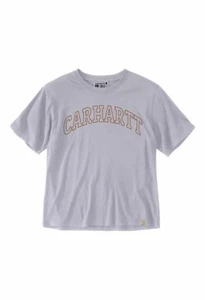 Carhartt Women's Loose Lightweight Short Sleeve Graphic Shirt Lilac Haze XL - Picture 1 of 3