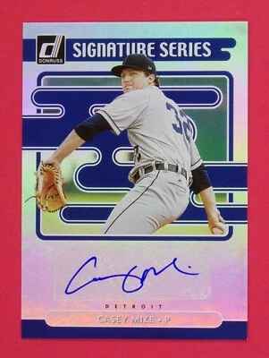 2021 Donruss Casey Mize Signature Series #1 SS-CM Detroit Tigers - Image 1 of 2
