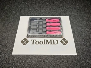 Snap-on Tools USA 4pc HOT PINK Mini Hard Handle Awl Hook Pick Set ASA204BPM - Picture 1 of 9