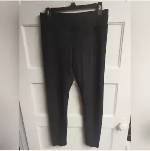 Black honeycomb leggings; size L - Picture 1 of 4