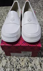 Tory Burch klassische Regen-Loafer Gummi Slipper weiß Damengröße 7 - Bild 1 von 7