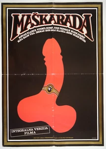 MASKARADA MASQUERADE Original exYU movie poster 1971 MIHA BALOH BOSTJAN HLADNIK - Picture 1 of 15