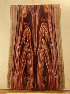 Cocobolo Guitar Back / Top Book-matched rosewood Instrument Wood Luthier Guitar - Picture 1 of 10
