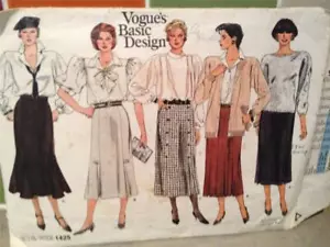 Vogue Sewing Pattern 1425 Ladies / Misses Skirt Size 12 Uncut OOP - Picture 1 of 3