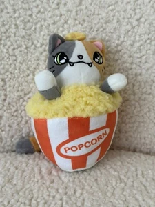 "Peluche Adora Cat's Out of The Bag palomitas de maíz gato 5""" - Imagen 1 de 3