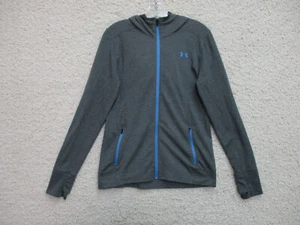 Under Armour Sweater Medium Adult Dark Gray Blue Full Zip Pockets Hoodie Womens - Picture 1 of 12