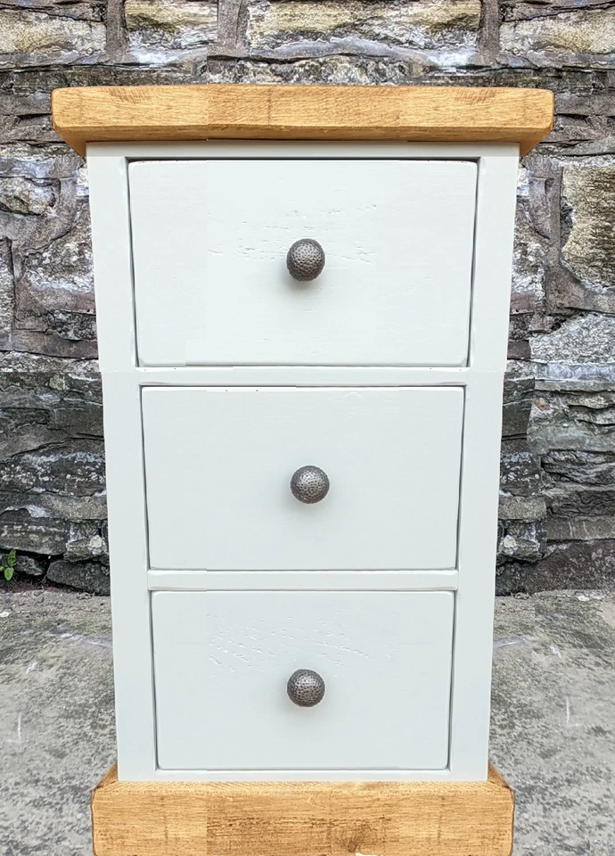 Chamomile Rustic Bedside Cabinet - Image 1 of 2