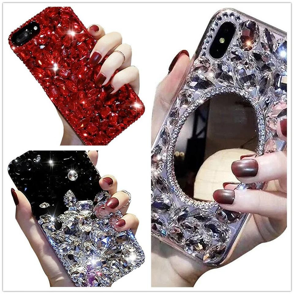 Capa telefone cristal brilhante brilho brilho diamante luxo Bling Glitter luxo para LG Stylo5/K30 - Imagem 1 de 4