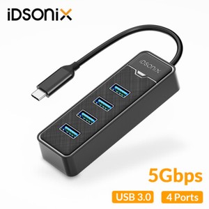 USB 3.0 Hub 4-Port Adapter Charger Data SLIM Super Speed PC Mac Laptop Desktop
