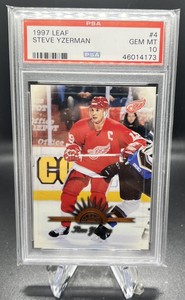 1997-98 Leaf STEVE YZERMAN #4 PSA 10 Gem Mint