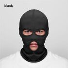 Lycra Balaclava Full Face Mask Windproof Unisex Ski Hood -  3 HOLE  - BLACK