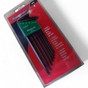 Snap-on DBT7 7-Piece Double Ball Torx Key Set, Made in USA, Size 10-40 USA Made - Picture 1 of 5