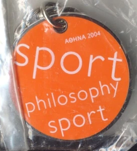 ATHENS 2004 OLYMPICS. KEYCHAIN. SPORT, PHILOSOPHY, ETHOS. ENGLISH VERSION - Picture 1 of 2