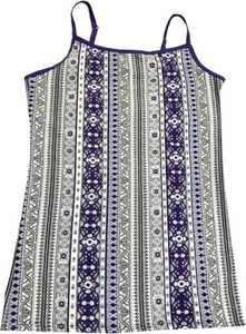 Epic Threads Girls' Tribal-Stripe Print Camisole Top Blue XL 64-64" 100-110lbs - Picture 1 of 4