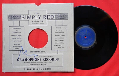 Simply Red – It's Only Love - 10" Limited Edition PROMO UK 1989 AUTOGRAMM SIGNED - Bild 1 von 4