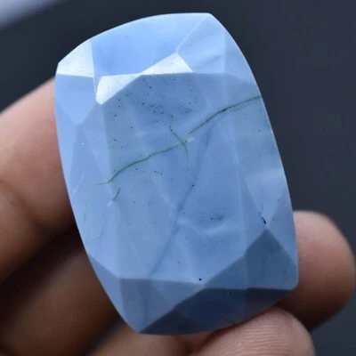 Untreated Natural Blue Australian Opal 121.35 CT Certified FACET Loose Gemstone - Image 1 of 4