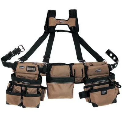 Bucket Boss Tan Suspension Tool Belt Rig Adjustable up to a 52” Waist  - Image 1 of 4
