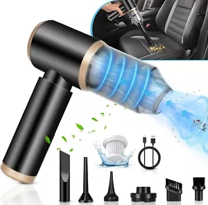 4 in 1 Car Vacuum Cleaner 95000PA Air Blower Wireless Handheld Rechargeable Mini - Picture 1 of 12