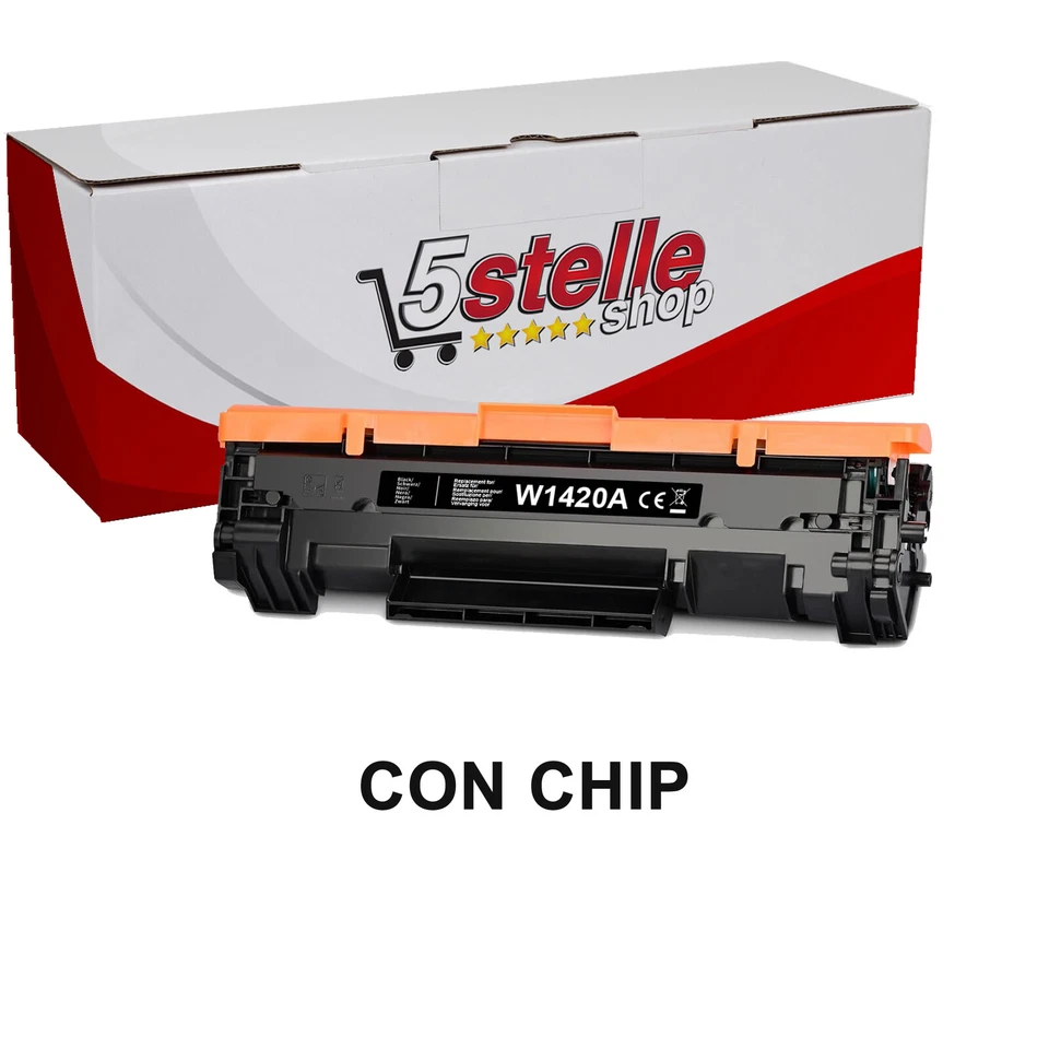 TONER PER HP LASERJET M110w MFP M140w CARTUCCIA W1420A 142A CON CHIP