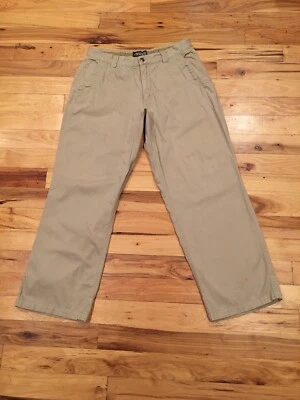 Pantalones Mountain Khakis MK para hombre Lake Lodge sarga caqui ETIQUETA 34 talla 32 x 31 Foto 1 de 4