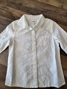 Gymboree White Button Up 100% Cotton, Size XS (4) - Picture 1 of 7