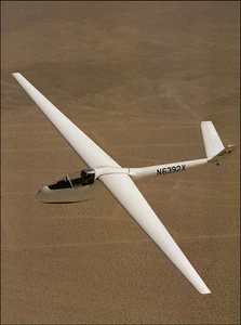 1989 Vintage Print Sisu 1A Sailplane El Mirage Desert Sail Airplane Air Plane - Picture 1 of 3