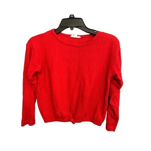 Jessica Simpson Girls Pullover Sweater Top Long Sleeves Red Size M 8-10 - Picture 1 of 6