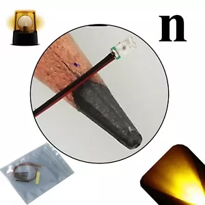 50 x 12 V 0606 0603 Gelbgold Nano Blinkend SMD Vorverdrahtet LED Licht Blinkend - Bild 1 von 8